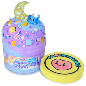 Peachybbies Dreamy Axolotl Cloud Slime - Made In Usa Premium, 100% Authentic, 7 Oz., Scented For Kids, Asmr, Axolotl Gifts, Slim