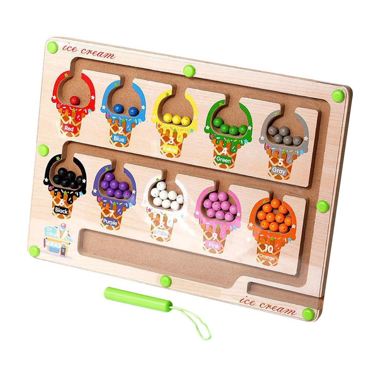 Myaddiction Color And Number Maze Fine Motor Skills For Activity Teaching Aids Preschool
