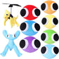 YZONU Plush Stuffed Animals - 9Pcs Horror Toys for Halloween & Christmas - Soft PP Cotton, C-9pcs, Ideal Gifts for Kids & Friends