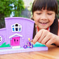 Polly Pocket Doll House With Micro Doll, Toy Bike & Furniture Accessories, Transforming Pollyville Pocket House Playset