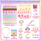 Qirptey DIY Bow Maker Kit for Girls 6-12, Pink Headband & Jewelry Making, Arts and Crafts Toys