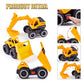 Zhfuys 4-In-1 Construction Carrier Truck Toys For Kids, Semi Toy Car Kids Toy With Excavator And Dump Truck, Great Gift For Age