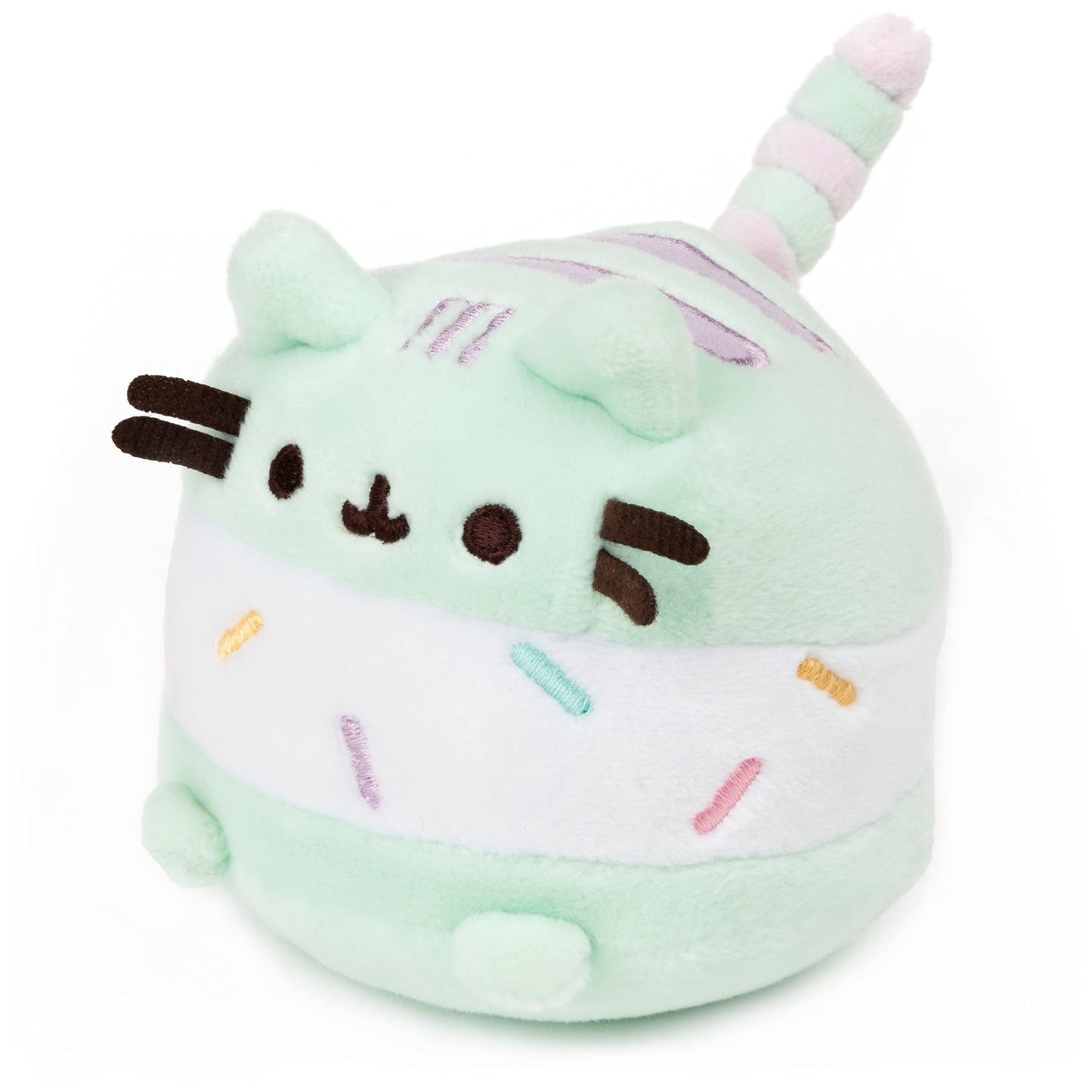 Gund Ice Cream Sandwich Pusheen Sweet Dessert Squishy Plush Stuffed Animal Cat For Ages 8 And Up, Mint And White, 4