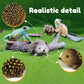 SCAHOW 16 PCS Forest Animals Figurines - Plastic Miniature Toys for Cake Toppers & Decorations, Birthday & Baby Shower Gifts