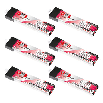 Gaoneng 6Pcs Gnb 1S Lipo 3.8V Hv 100C 550Mah Lipo Battery With Plastic Head Ph2.0 Connetor For Inductrix Fpv Racing Drone
