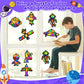 32 Sets Outer Space Suncatchers Craft Kit DIY Window Stained Glass Effect Planet Astronaut Alien Paper Crafts Home School Classr