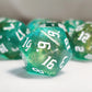 10Pcs D20 Polyhedral Dice Set 22Mm For Dnd Rpg Mtg Dungeons And Dragons Dice (Green+Curry)