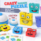 Fun4You-Face Change Emoji Blocks Game For Kids | Wooden Expression Matching Cube Puzzle With Bell & Challenge Cards | Brain Deve