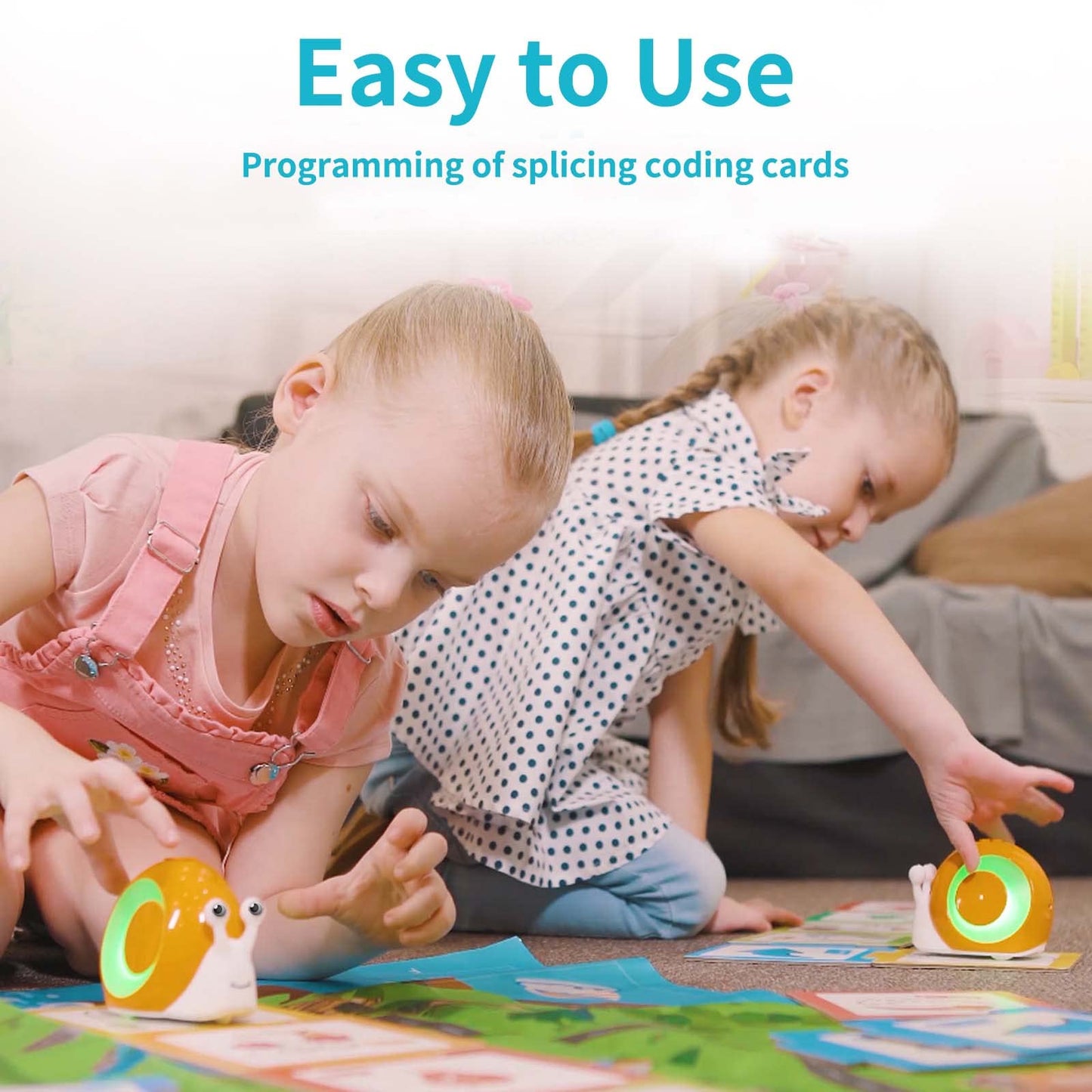 Robobloq Qobo Coding Robot For Kids 3+, Screen-Free, Coding Pets With 30 Programming Card, Usb Charging, Preschool Stem Learning Activities Toys For Toddlers, Educational Kits Gift For Boys & Girlss