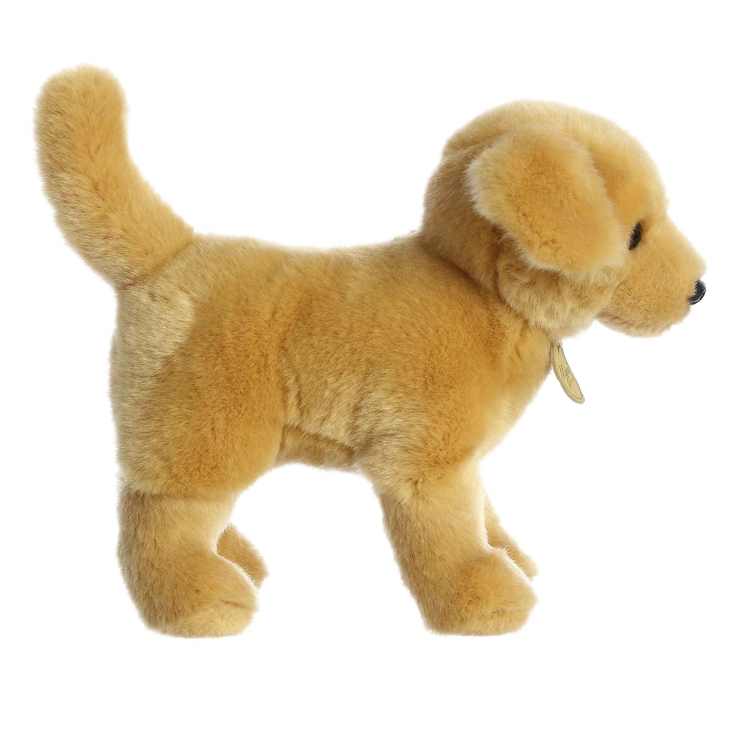 Aurora® Realistic Miyoni® Yellow Labrador Stuffed Animal - Lifelike Detail - Cherished Companionship - Brown 10 Inches
