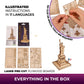 Ugears Wooden 3D Puzzles For Adults – 3D Puzzle Statue Of Liberty Model Kit Adult Crafts – Easy Wooden Puzzles For Adults – New York Landmark – Wooden Models For Adults To Build – 46 Pcs