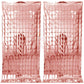 Propsicle Birthday Foil Curtain Pack Of 2 Rose Gold 3Ftx6Ft Fringe Square Curtains Party Decoration Anniversary Blackout, Bachel