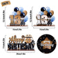 Lingteer Happy 13Th Birthday Gold Acrylic Table Topper Centerpieces Set - Cheers To Thirteen Years Old Birthday 13Th Bday Party Gift Decorations.