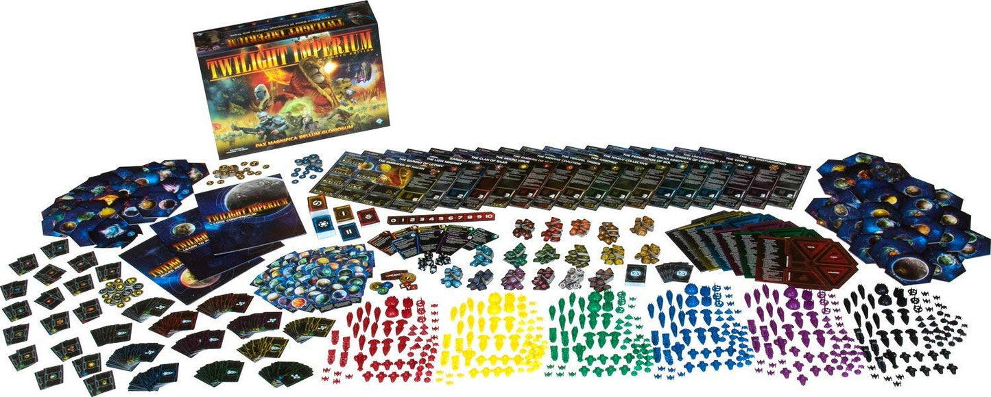 Fantasy Flight Games Twilight Imperium 4th Edition Board Game - Sci-Fi Strategy for 3-6 Players, Ages 14+, 4-8 Hour Playtime