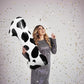 Lebery Cow Print Balloon 40 Inch Cow Print Number 1 Balloon, Black White Large Number Balloons For Holy Cow Im One Birthday Party, Cowgirl Theme Number Balloon For 1St Birthday Farm Animal Decor