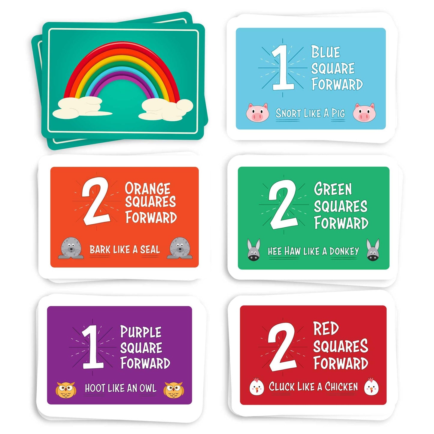 Rainbow Unicorn Rescue Board Game - Fun Cooperative Game for Kids Ages 4-8, Colorful Rainbow Design