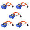 Aptechdeals Sg90 Micro Servo Motor 9G Rc Robot Helicopter Airplane Boat Controls (5Pc)