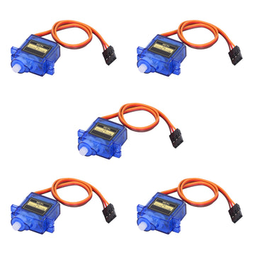 Aptechdeals Sg90 Micro Servo Motor 9G Rc Robot Helicopter Airplane Boat Controls (5Pc)
