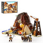 FUNWHOLE Wild West Gold Mine Lighting Building-Bricks Set - Western Prospectors Dig Entrance 658 Pcs Mining Playset for mature-themeds and West Lovers