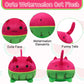 Bekrgwiy Watermelon Cat Stuffed Animal Toys For Kids,Cute Cat Plush Pillows Watermelon Cat Plushies,Fun Fruit Pillow And Toy Cat