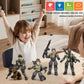 Baimiby Army Men 6 Pcs Soldier Toy Military Playset for Army Men Action Figure with  and 2 Police Dog Figures Army Toy Set Birthday Gift for Boys Age 4-7