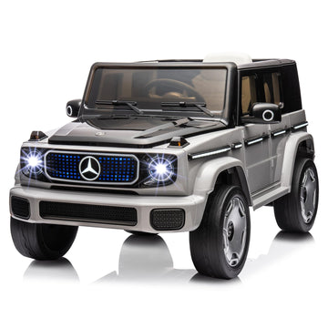 Hetoy 12V Kids Ride On Car, Licensed Mercedes-Benz EQG Electric Car Battery Powered w/Parent Remote Control, Full Car LED Lights