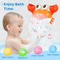 Gigilli Crab Baby Bath Toys, Rechargeable Bath Bubble Machine For Toddlers Valentines Day Gifts, Bathtub Bubble Maker With Music