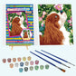 Wings Giant Framed Paint By Numbers Kit For Kids Ages 4-8, 8-12, Beginner Cartoon Dog Theme, Pre-Printed Acrylic Painting, (12 X