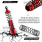 RCM-You RC Upgrade: Drive Shaft CVD Axles & Alloy Big Bore RC Shock Absorber Set for Slash, Rustler, Stampede, Hoss 4x4 VXL, Red