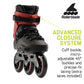 Rollerblade Twister 110 Unisex Fitness Inline Skates, Black/Red, Size 5/5.5, Urban Performance, Model 07220900741