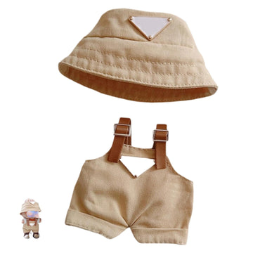 Ciunura Trendy Clothes for bubu Dolls  bubu's Clothes  Clothing Sets for 5.9-6.7in Doll  Multiple Stylish Outfits for 15-17cm Dolls Accessories  Khaki&Pink