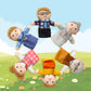Finger Puppet Family Finger Puppet,6Pcs Cute Puppet Mini Plush Toys Teaching Show,Soft Puppet For Kids Family Members Role Playi
