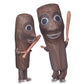 Ghorkivex Inflatable Tung Costume Halloween Funny Wooden Stick Man sahur Inflatable costume with Stick Blow Up italian brain Costumes (child)