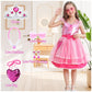 Itvti Girls Pink Cosplay Costume Dress Halloween Carnival Party Costumes With Accessories, 2-3 Years(Tag 100)