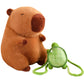 Kaizenjoy 9.8 Inch Capybara Plush Toy With Turtle Backpack, Cute Animal Plush, Cute Doll For Kids, For Girls/Boys, Anxiety Stuff