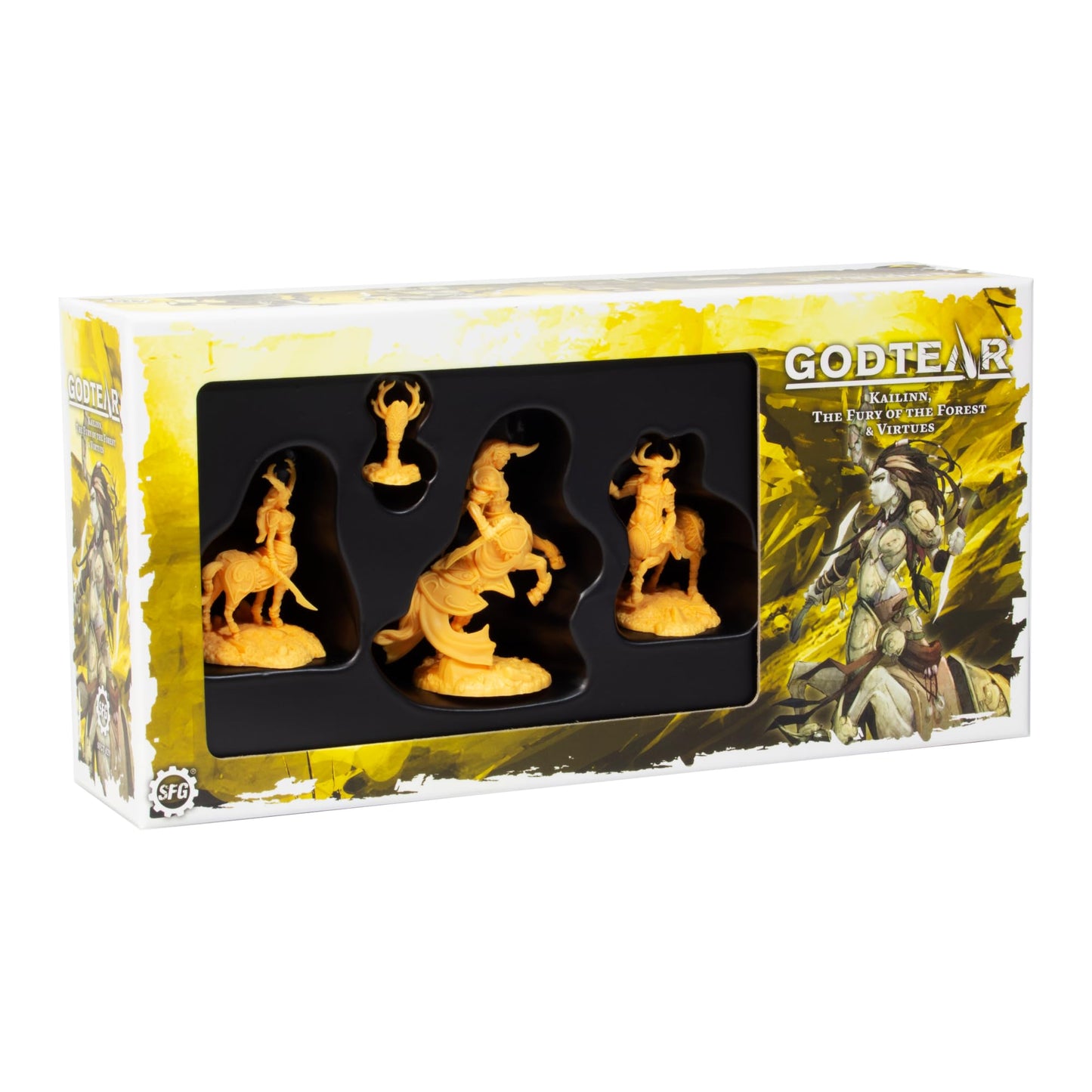 Steamforged Games Godtear Champions Set - Kailinn, The Fury of The Forest, Mixed Colours, Cardboard, Model SFGT-029