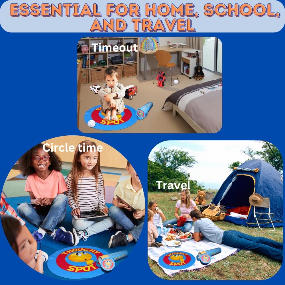 Portable Parenting Time Out Mat Enhances Discipline And Fosters Positive Behavior Alternative To Time Out Chair For Toddlers Calm Down Corner 24 Inch Floor Seating For Classroom Mat And Stickers