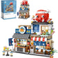 LUOGFYNI Japanese Street View Izakaya Shop Building Blocks Set  Theme Store Simulation Architecture Creative Model  Mini Bricks Construction Building Toy for mature-themeds (1232)
