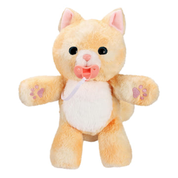 Little Live Pets Cozy Dozys Ginger the Kitty - Interactive Plush Toy with 25+ Sounds, Magical Eye Movement, Includes Blanket & Pacifier, Ages 4+