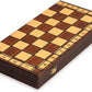 Wegiel Handmade Jowisz Professional Tournament Chess Set - Wooden 16 Inch Folding Board With Felt Base & Hand Carved Chess Pieces - Compartment Inside The Board To Store Each Piece