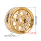 INJORA 1.0 Brass Beadlock Wheel -4.7mm Offset Rim for TRX4M Ascent18 SCX24 FCX24 1/24 1/18 RC Upgrade