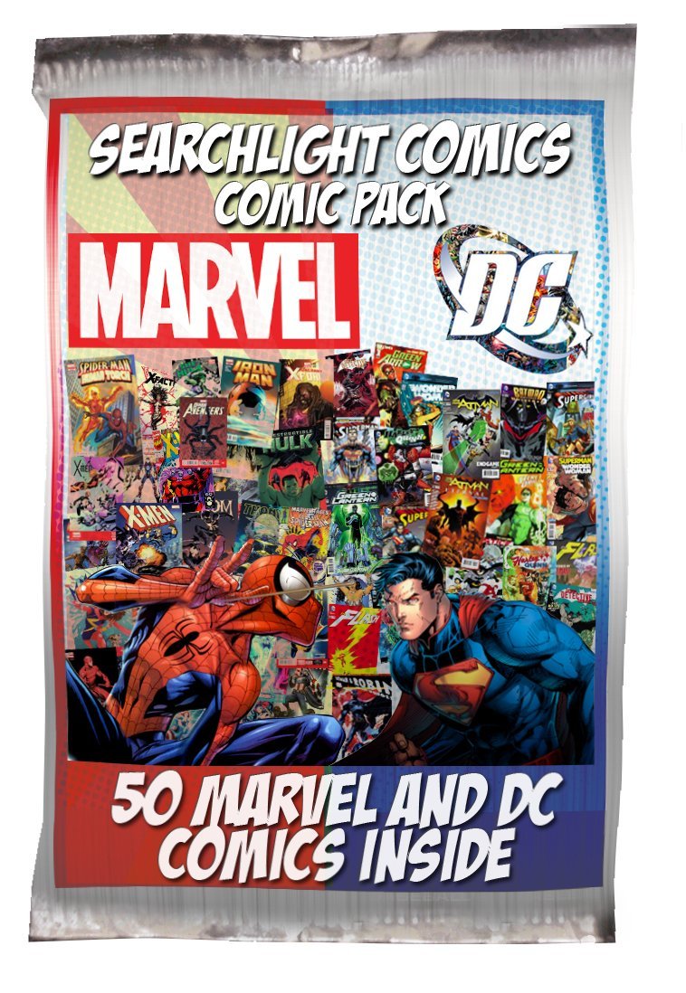 Searchlight Comics 50 Comic bundle with 25 Marvel and 25 DC Comics