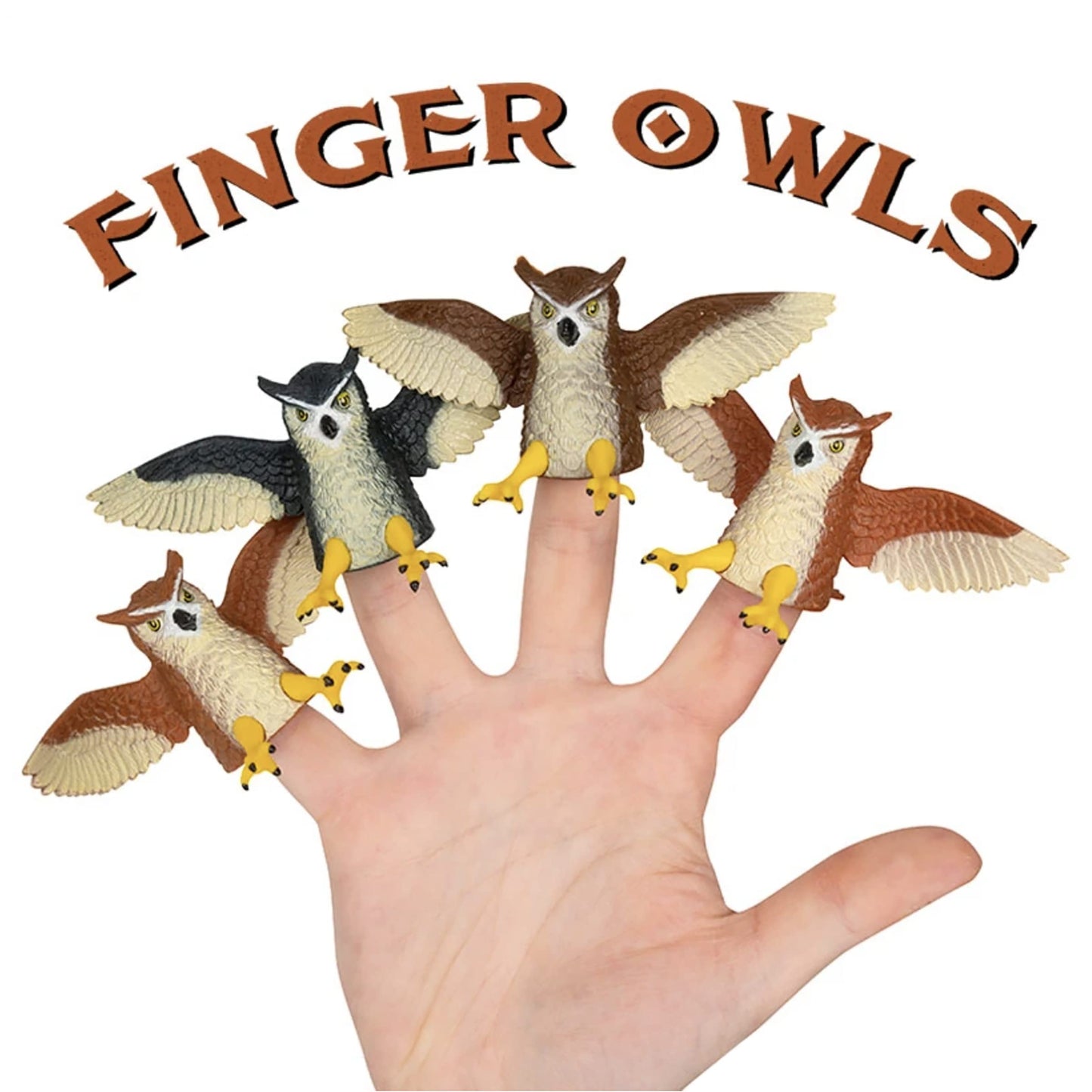 Mcphee Archie Finger Owls Finger Puppets (4 Pack)