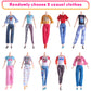 Vueos 106Pcs Doll Clothes And Accessories Closet Wardrobe Playset For 11.5 Inch Girl Dolls Including Wardrobe, Shoes Rack ,Suitc