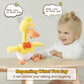 13' Eggshell Talking Dancing Duck, Repeating What You Say Mimicking Recording Plush Baby Toy Musical Songs Singing Talking Glowing Animated Twisting Gifts Of Lighting Up Funny Toys For Toddler Kids