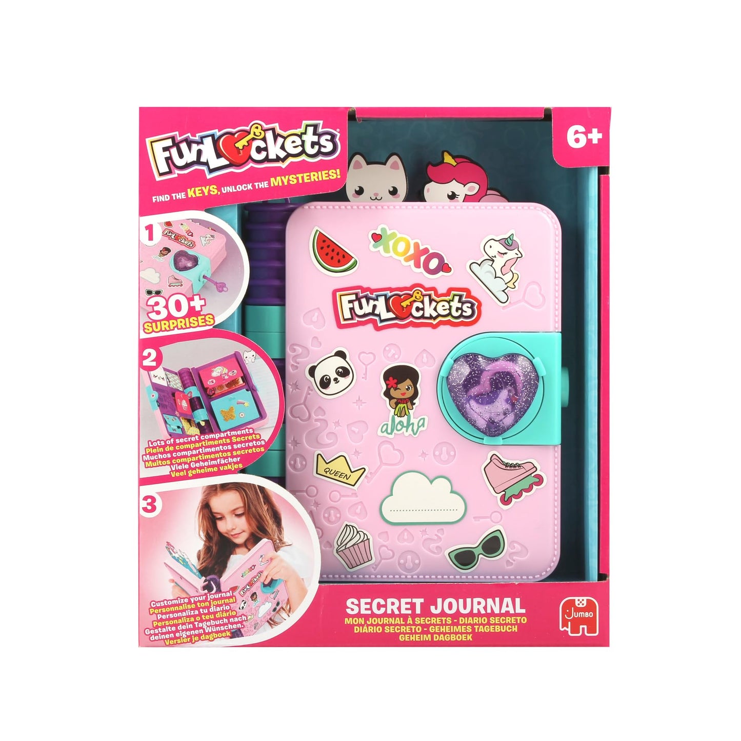 Taldec Funlockets, My Secret Journal, Diary, Creative Toy, Stationery, Child