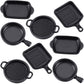 Skylety 8 Pcs Dollhouse Kitchen Accessories Dollhouse Metal Miniature Pots And Pans Mini Kitchen Stovetop Cookware Dollhouse Christmas Role Play Party Decoration Supplies