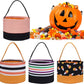 Halloween Trick Or Treat Bag Halloween Candy Bucket Fabric Tote Gift Candy Bag Halloween Party Favors