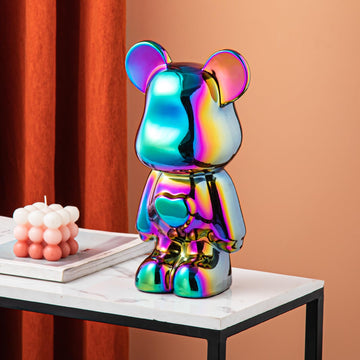 Yundu Ceramic Piggy Bank For Kids And Adults - Coin Bank For Girls And Boys - Colorful Love Bear Decoration - Modern D  Cor, Hyp