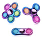 3 Pack Pop Fidget Spinner, Ideal Decompression Fidget Toys Adult Fidget Spinner For Relief, Goodie Bag Stuffers Return Gifts Birthday Party Favors Classroom Carnival Prize For Kids Boys Girls